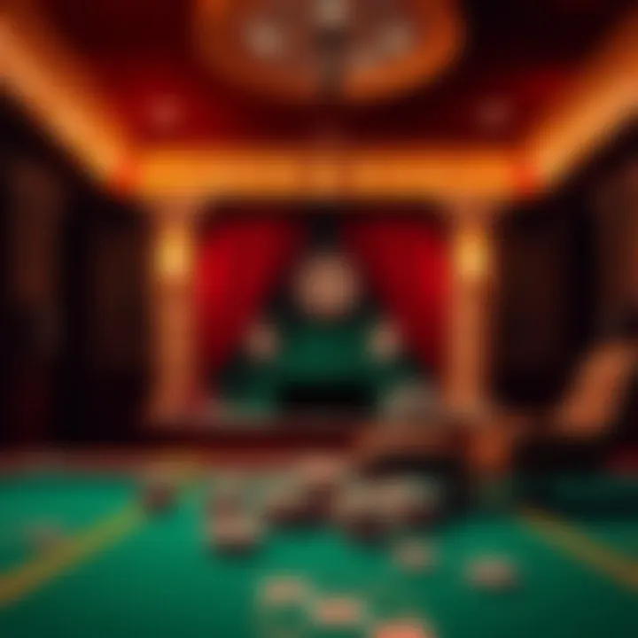 Dramatic props setting the stage for a casino experience