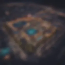 Aerial view of the Catskills casino landscape showcasing vibrant nightlife and activities