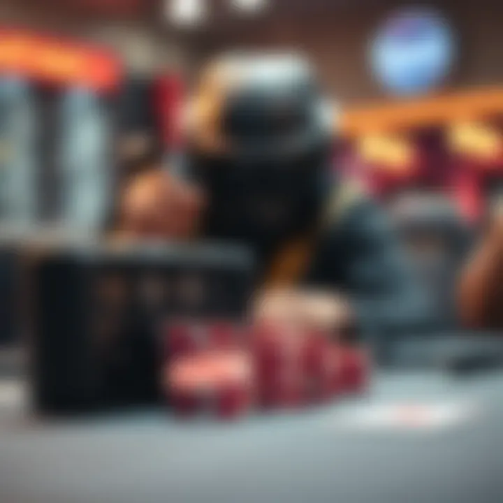 Visual representation of virtual items in CS:GO gambling