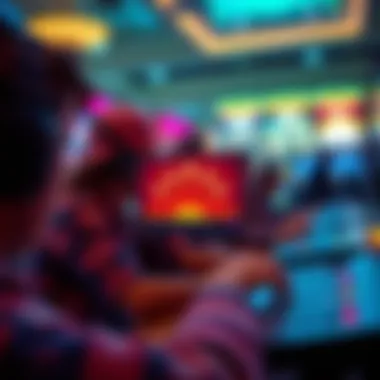 Illustration symbolizing the evolution of online gaming and its technological advancements.