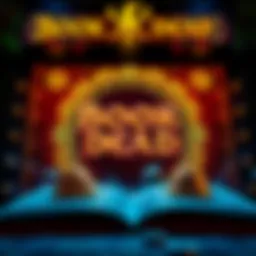 Dramatic depiction of the Book of Dead game interface
