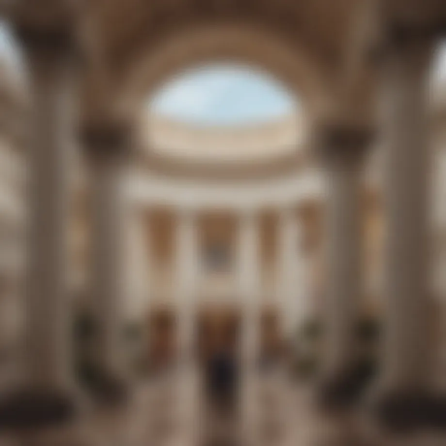 Exterior view of Caesars Palace showcasing its architectural grandeur