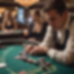 Exciting craps table in a San Diego casino