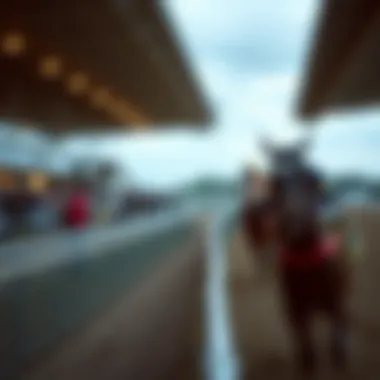 A stunning view of Harrington Raceway during a live horse racing event