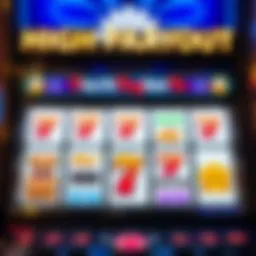 High-payout slot machine display