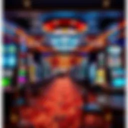 A captivating casino lobby showcasing various gaming options
