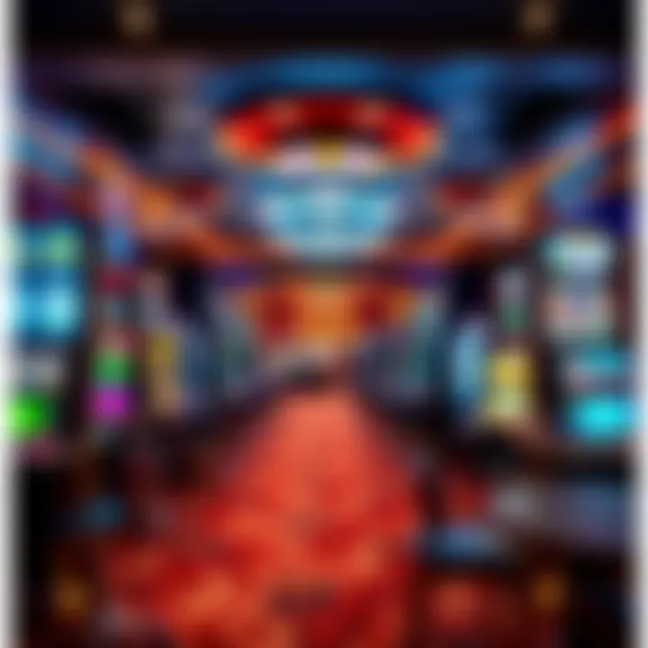 A captivating casino lobby showcasing various gaming options
