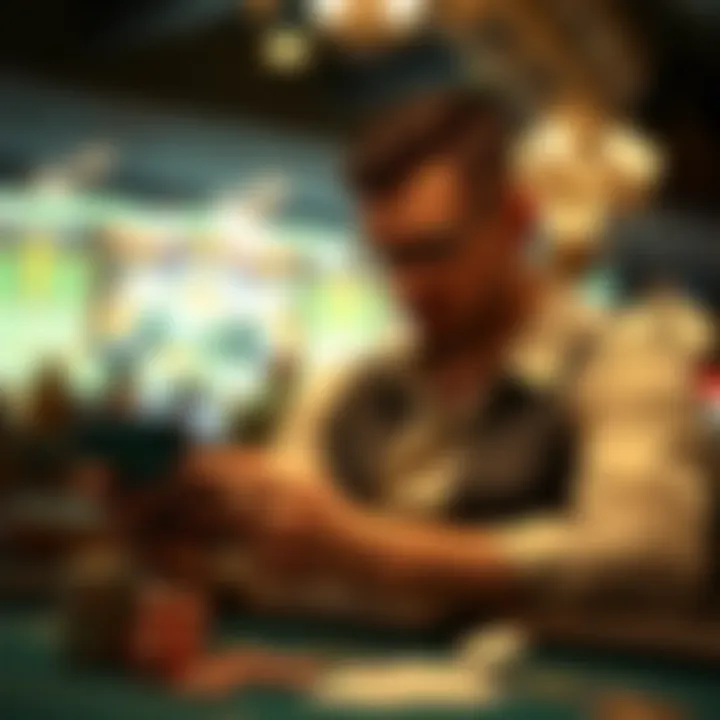 A thoughtful player evaluating casino offers on a digital device