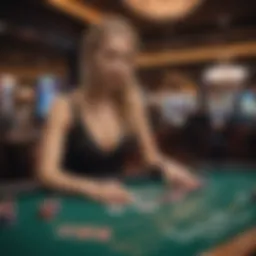 A captivating view of the online gaming interface at Foxwoods, showcasing interactive features.