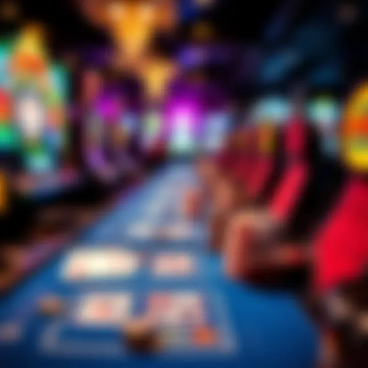 An array of online casino games