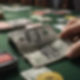 Visual representation of a digital wallet showcasing various currencies and transaction options.