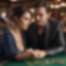 User engaging with an online casino app