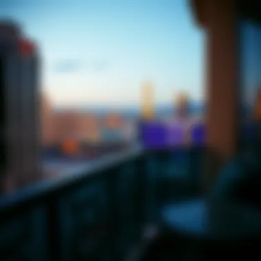 Breathtaking Strip Views View of Las Vegas Strip from a smokable hotel balcony