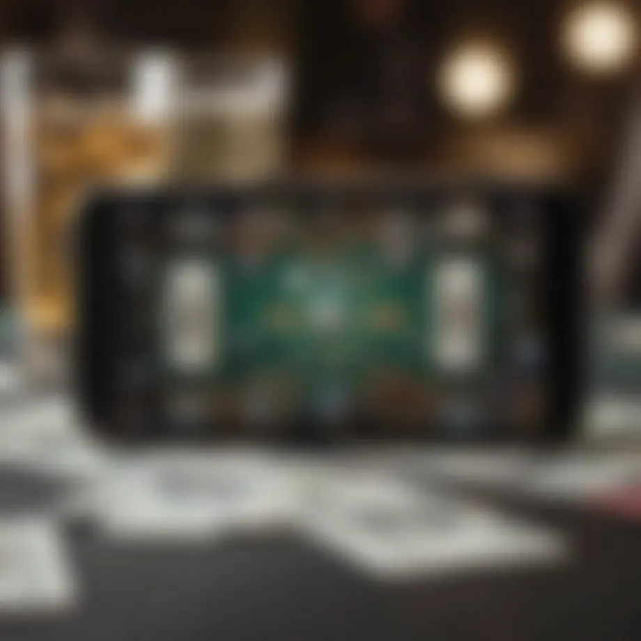 A smartphone displaying various money-making apps on the screen.