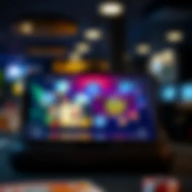 Innovative mobile gaming platform displaying various games