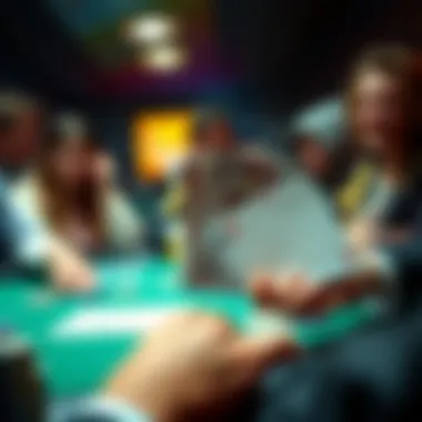 A dramatic moment captured when a winning hand is revealed, showcasing the thrill of victory.