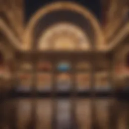 Exterior view of the casino next to the Venetian showcasing its architectural elegance