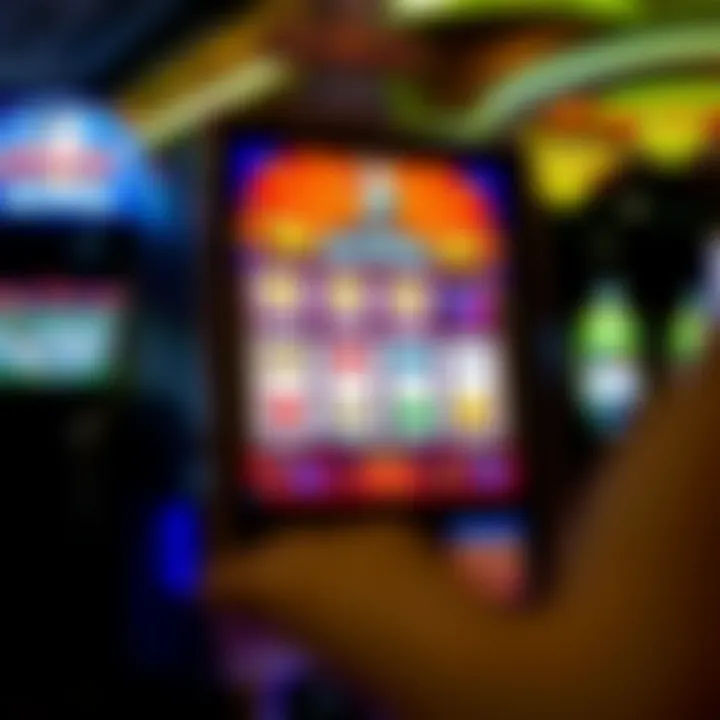 Modern digital slot machine with vibrant graphics