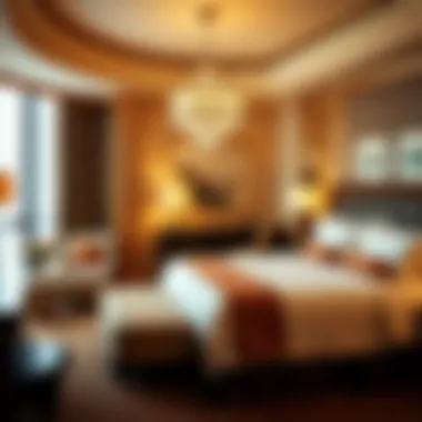 Luxurious hotel room interior at the Tropicana Resort designed for comfort and elegance