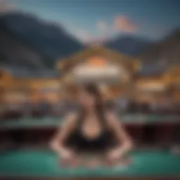 Scenic view of a mountain casino in Colorado surrounded by nature