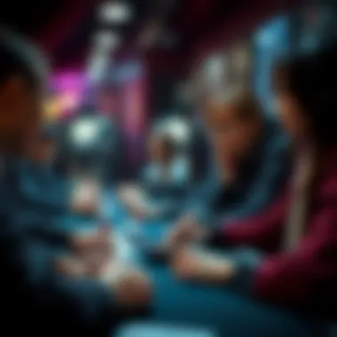 An engaging scene of players immersed in a Scarlet Pearl gaming session