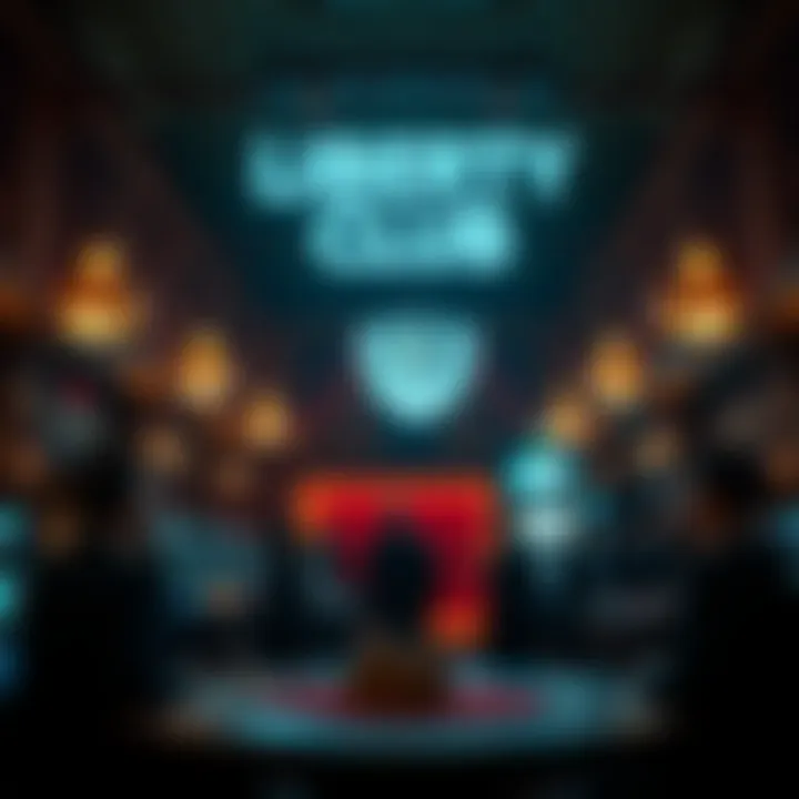 Historical depiction of Liberty Club Casino's first opening