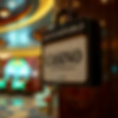 Signage indicating responsible gambling practices