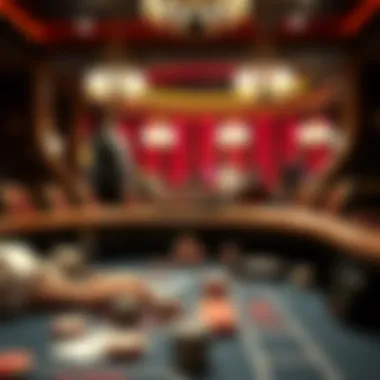 A detailed look at a live baccarat table setup