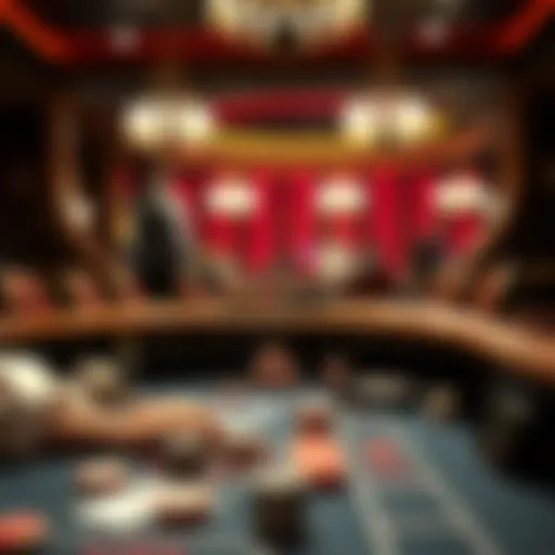 A detailed look at a live baccarat table setup