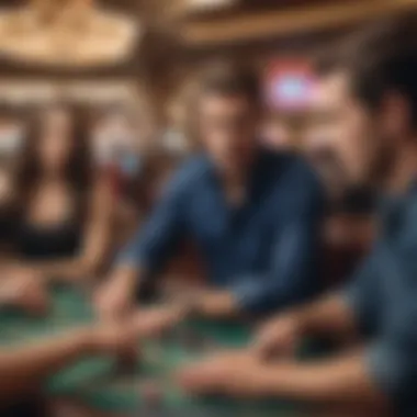 A group of friends enjoying their time at a gaming table.