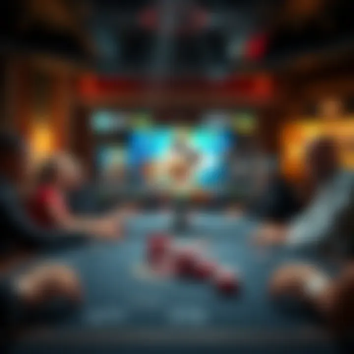 A conceptual illustration of various platforms supporting Scarlet Pearl games