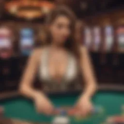 A vibrant gaming floor at Ringmaster Casino showcasing diverse gaming options