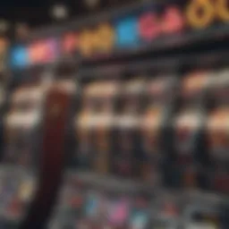 A vibrant slot machine displaying colorful reels and enticing symbols.