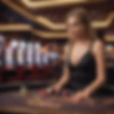 Welcoming atmosphere in a modern casino