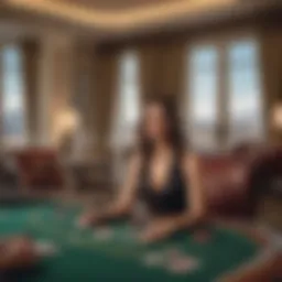 Luxurious suite at Caesars with stunning city view