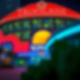 The vibrant exterior of the Tropicana Casino showcasing its iconic architecture