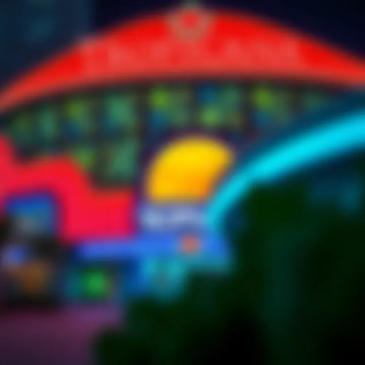 The vibrant exterior of the Tropicana Casino showcasing its iconic architecture