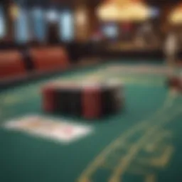High stakes blackjack table